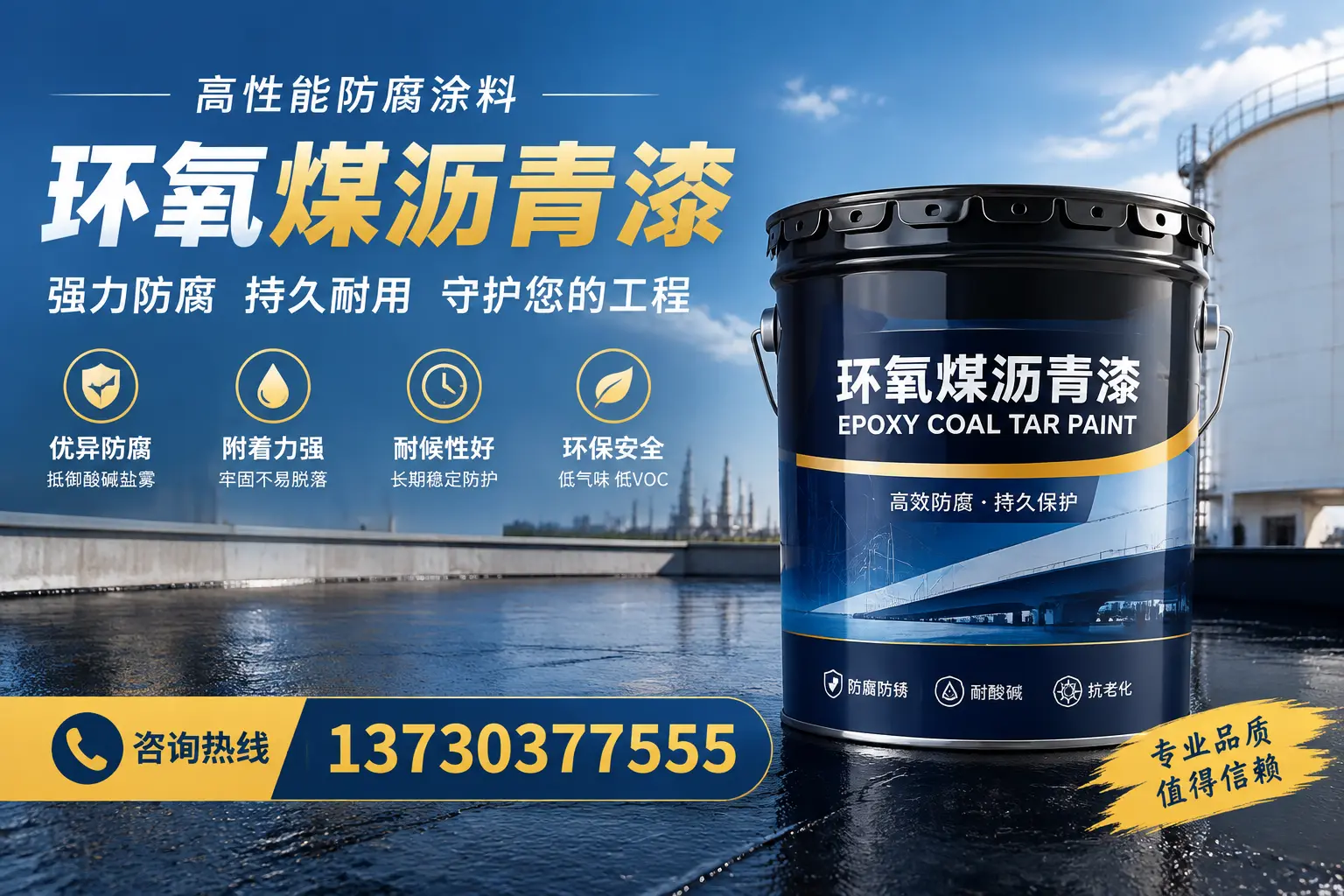 环氧煤沥青漆的耐久性分析,适合西宁的使用场景
