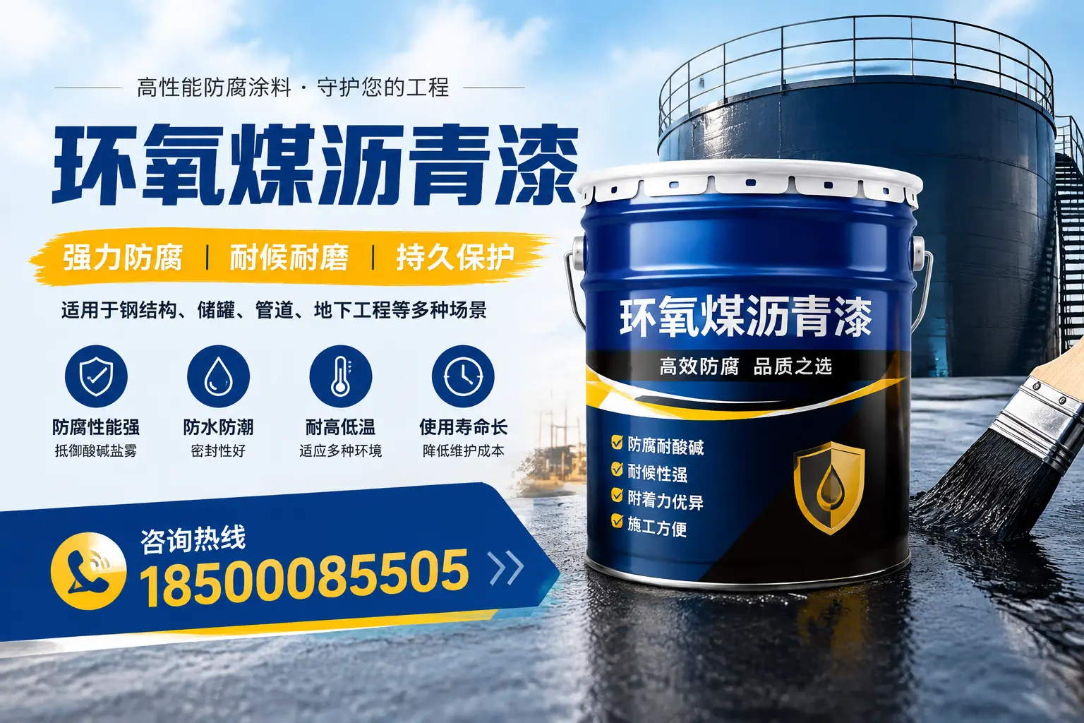环氧煤沥青漆在工业中的应用,西宁企业的选择